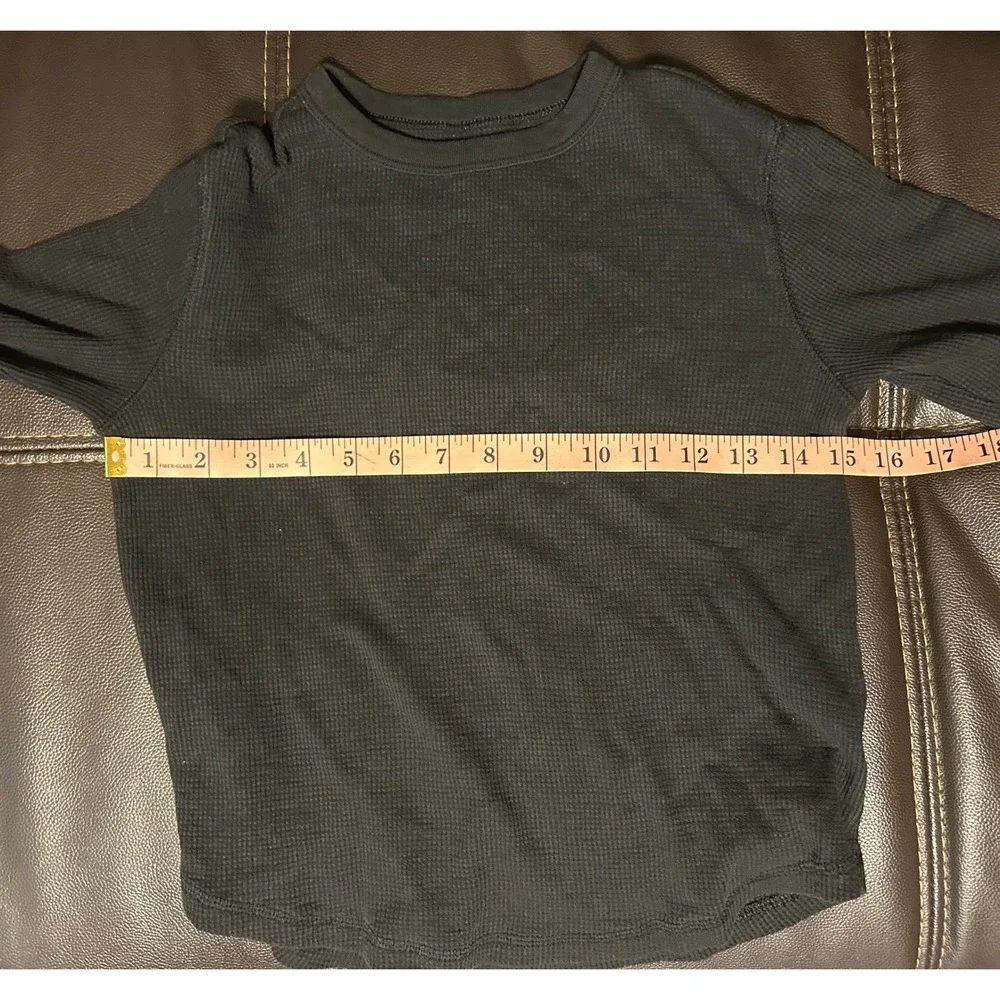 Old Navy Black Thermal Long Sleeve. Boys Size M (8)